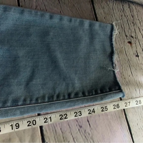 Eileen Fisher frayed hem pull on jeans size small - Picture 7 of 9